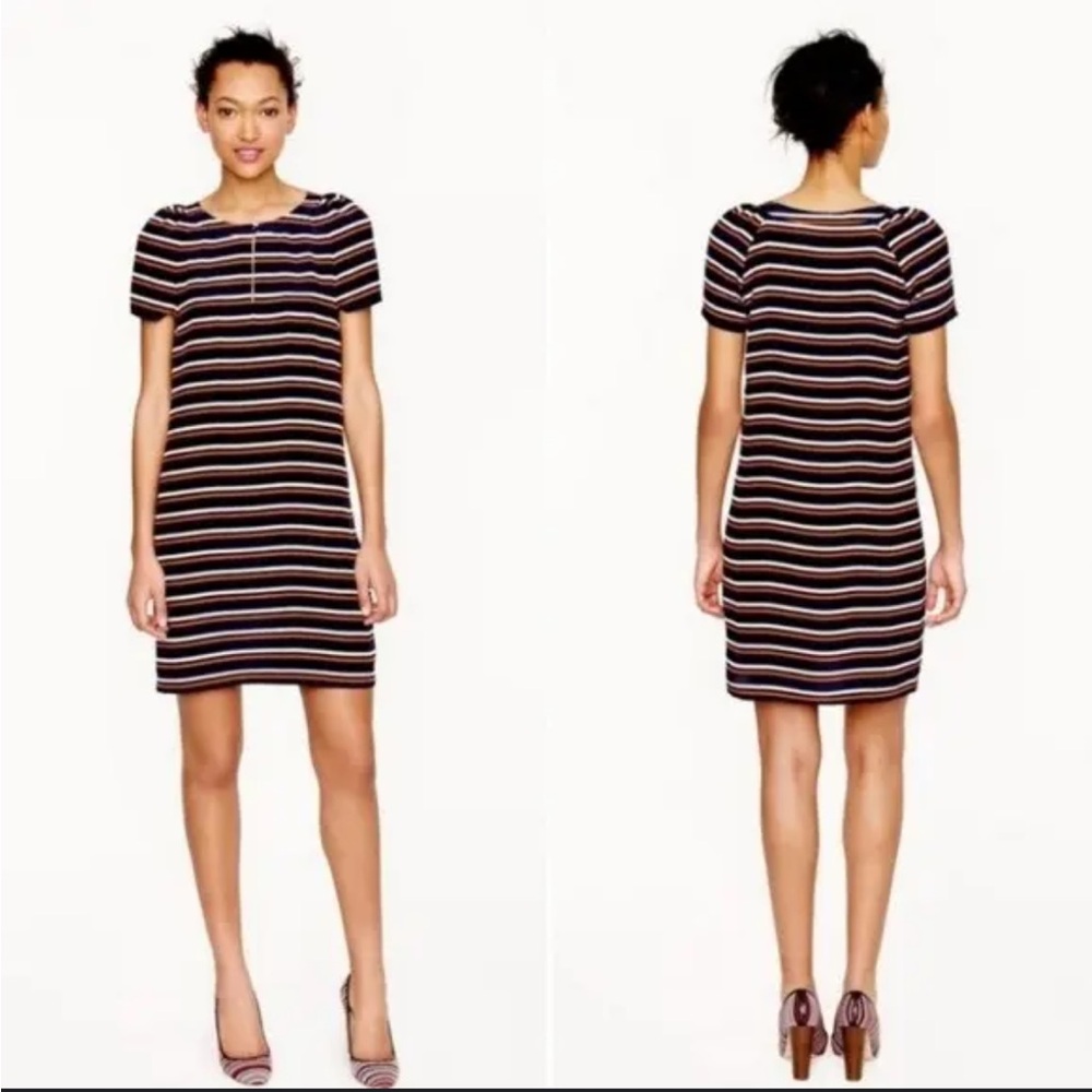 J crew. 100% silk short sleeve dress. Size 8